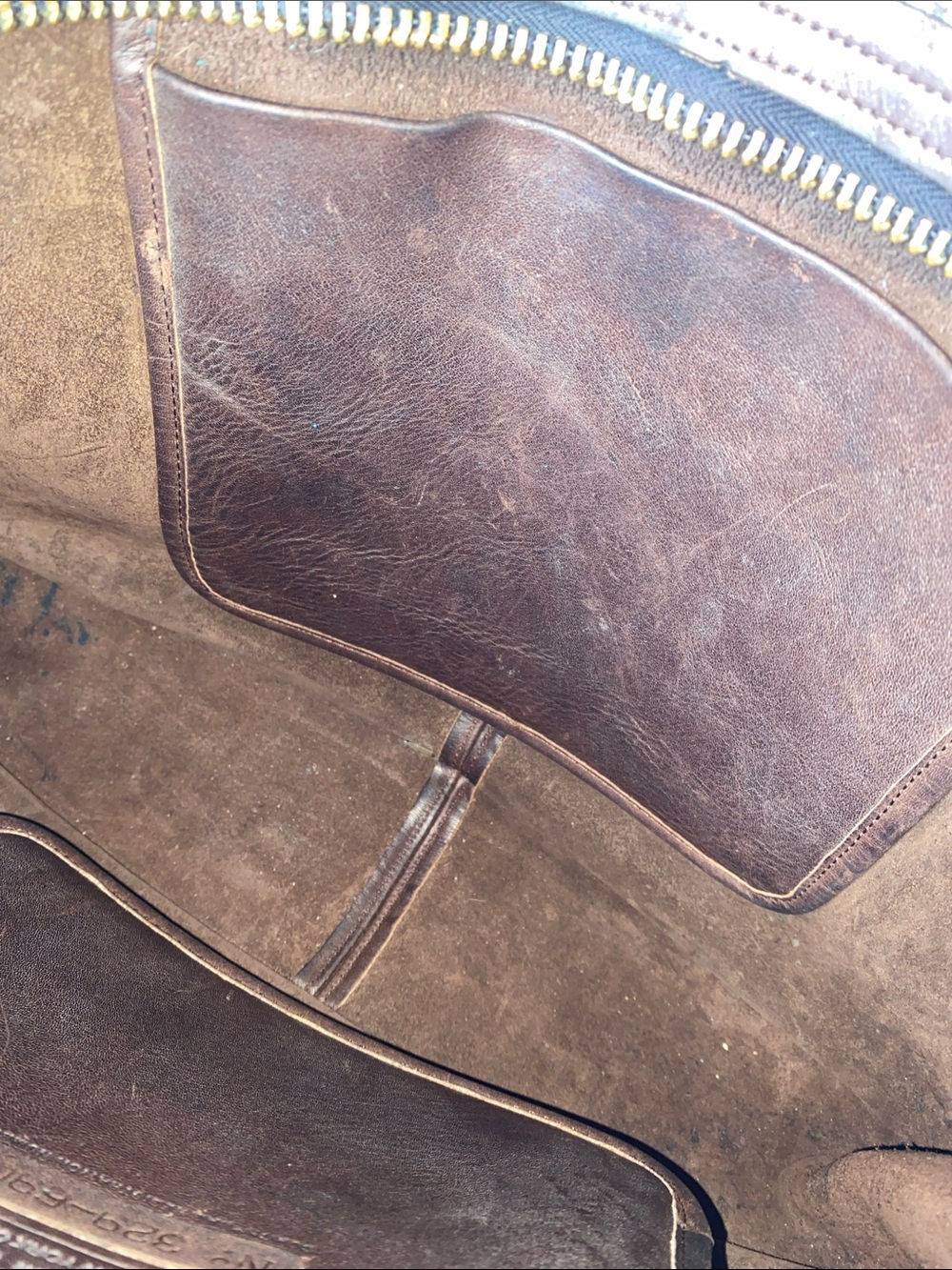 Vintage Coach Women's Dark Brown Leather Tote with Double Shoulder Straps - Picture 5 of 5